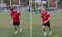 Brian O'Driscoll shows he's still got some moves with trick kick