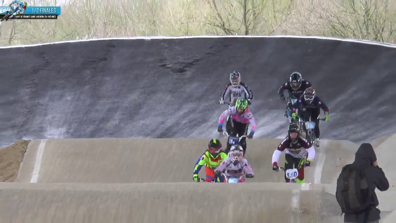 REPLAY 1/2 FINALES DIMANCHE MATIN LIVE COUPE DE FRANCE BMX À SAINT-QUENTIN EN YVELINES 28 ET 29 MARS 2015