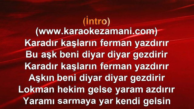 Aslı Hünel - Karadır Kaşların Şu Dağları Delmeli - (2012) TÜRKÇE KARAOKE