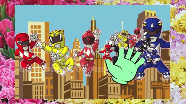 Finger Family ( POWER RANGERS ) Nursery Rhymes for Childrens Babies and Toddlers