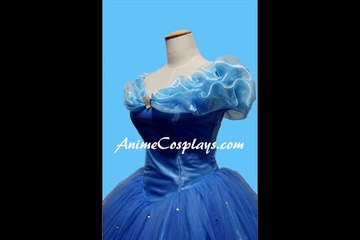 2015 Disney Cinderella Princess Ella Dress Cosplay Costume at animecosplays.com