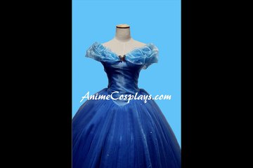 2015 Disney Cinderella Princess Ella Dress Cosplay Costume from animecosplays.com