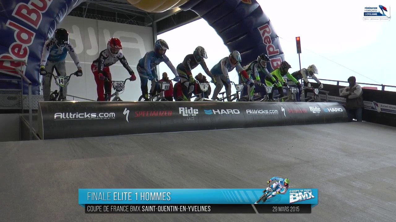 REPLAY MANCHES AUX FINALES DIMANCHE APRÈS-MIDI LIVE COUPE DE FRANCE BMX À SAINT-QUENTIN EN YVELINES 29 MARS 2015