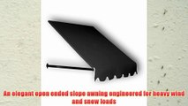 Awntech 4-Feet Dallas Retro Awning for Low Eaves 18 by 36-Inch Black