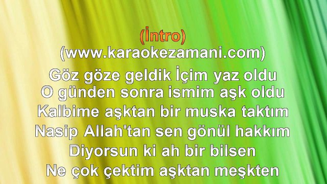Aşkın Nur Yengi - Öpeyim Geçsin - (2011) TÜRKÇE KARAOKE