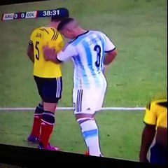 watch these two players funny actions in the ground.