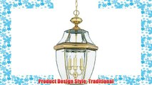 Quoizel NY1179B Newbury 3-Light Outdoor Hanging Lantern Polished Brass