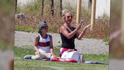 Download Video: Britney Spears Transforms Into Soccer Mom at Son's Game