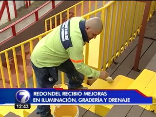 Redondel de Zapote recibió mejoras en iluminación, gradería y drenaje