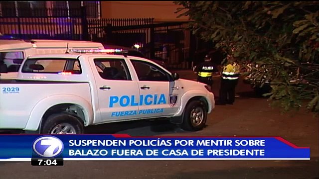 Suspendidos policías que realizaron falso informe sobre un disparo afuera de casa del presidente