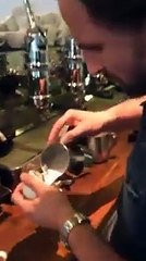 nice tallent to make tea in different designe incredible.
