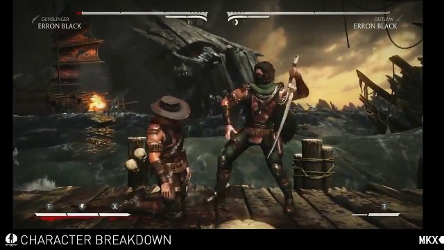 Mortal Kombat X Erron Black Gameplay Variations 【HD】