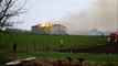 Violent incendie dans un hangar agricole à Quesnoy-sur-Deûle