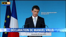Manuel Valls: le score du FN est un 