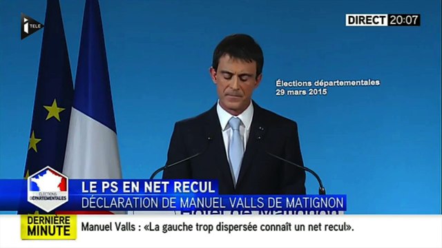 Départementales - Manuel Valls : Les scores élevés de l'extrême droite restent un défi pour tous les Républicains