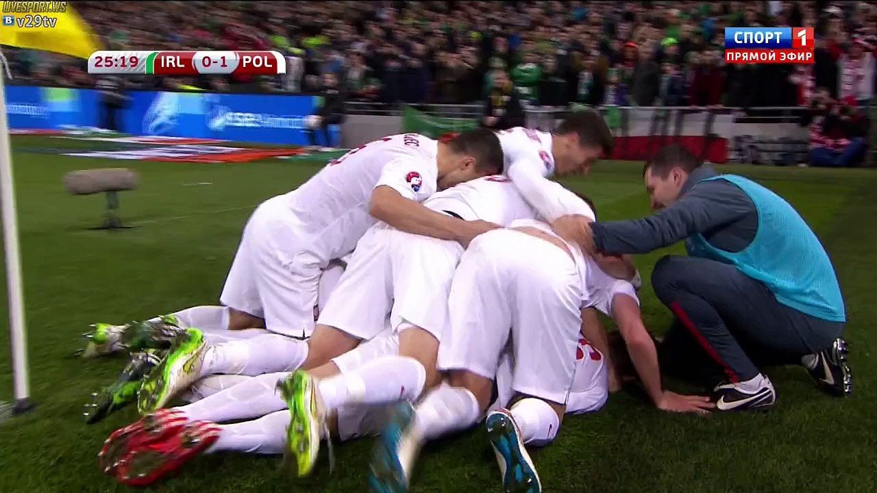 S. Peszko goal (IRL 0-1 POL) HD