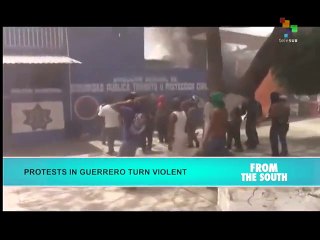 Mexico: Students burn vehicles in response to police aggression