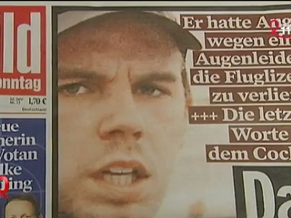 Crash de l'A320 : les dernières minutes du vol révélées par le quotidien "Bild"