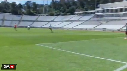 هدف رائع لرونالدو بتدريبات البرتغال
