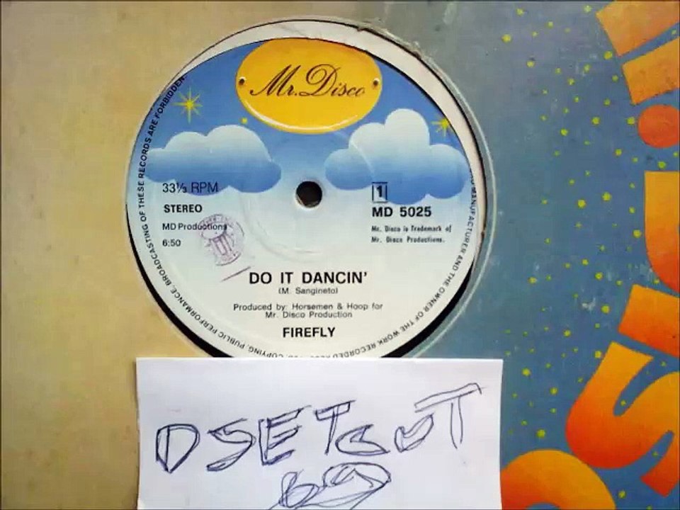 FIREFLY -DO IT DANCIN'(RIP ETCUT)MR DISCO REC 80's