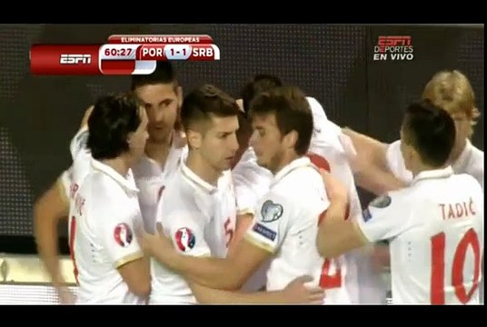 Nemanja Matić Fantastic goal | Portugal vs Serbia - 29/03/2015