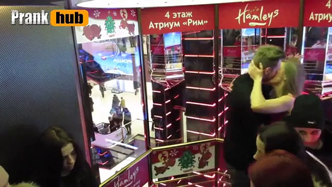 Lesbian Kissing - Hot Elevator Kissing Prank !! - Funny Videos 2015