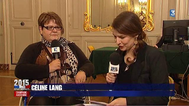 Réaction de Edith Erre (FN) élue dans le canton de Vitry-Le-François, Champagne et Der dans la Marne