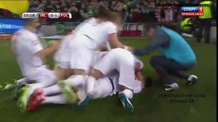 Ireland 1 vs 1 Poland ~ Euro 2016 Qualification ~ 29.03.2015 ~ All Goals & Highlights
