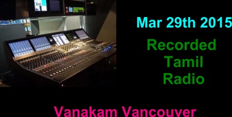 Vanakam Vancouver 2015-03-29