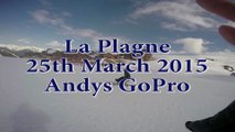 La Plagne 25th March Andys Go Pro