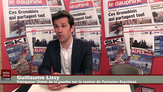 Guillaume Lissy, élu Union de la gauche canton Fontaine-Seyssinet