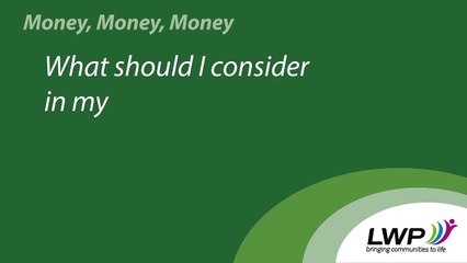 What should I consider in my Budget