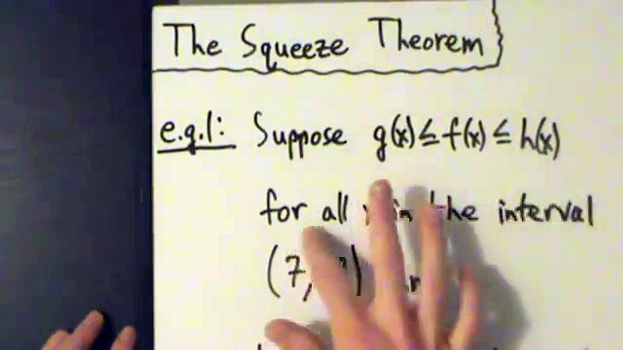 Calculus I - Limits - The Squeeze Theorem - 2 Examples