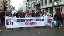 Thousands hold anti-austerity march in Brussels