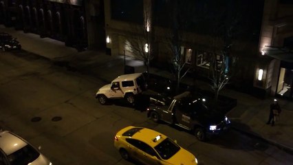 Jeep escapes from Tow Truck