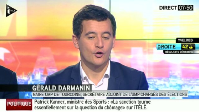 Gérald Darmanin : C'est la continuité de la défaite des municipales