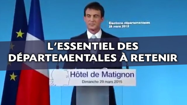 Départementales: Ce qu'il faut retenir en une minute