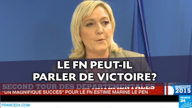 Départementales: Le FN peut-il parler de victoire?