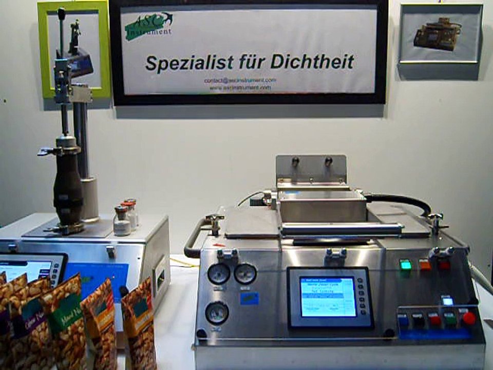 Kontrolle von Dichtheit Beutel von Erdnuß (ASC 7400S) entsprechender Test