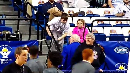 Peyton 'Peanut' dancing at Rupp Arena at Sweet 16