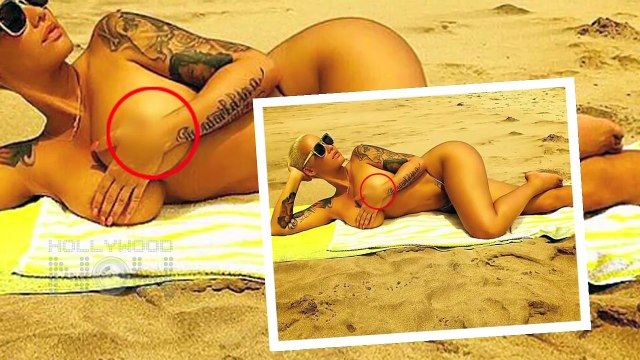 Amber Rose Nip Slip Model Suffers Wardrobe Malfunction