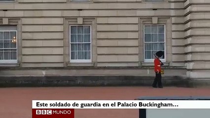 Guardia del Palacio de Buckingham es investigado por marchar cómicamente