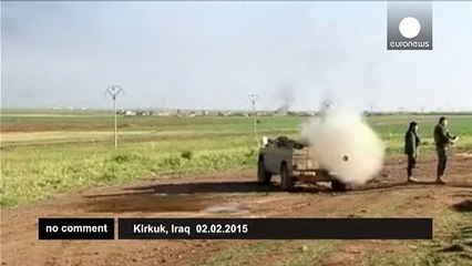 Descargar video: Kurdish forces continue assault against ISIL militants in Kirkuk - no comment