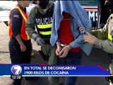 Trasladan a San José a cuatro ticos detenidos con 1900 kilos de cocaína