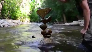 Unbelievable stone balancing
