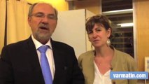 Véronique Bernardini et Francis Roux (UMP-UDI) élus  dans le canton de Hyères