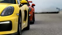 Les Porsche 911 GT3 RS et Cayman GT4 réunies le temps d'une sortie circuit