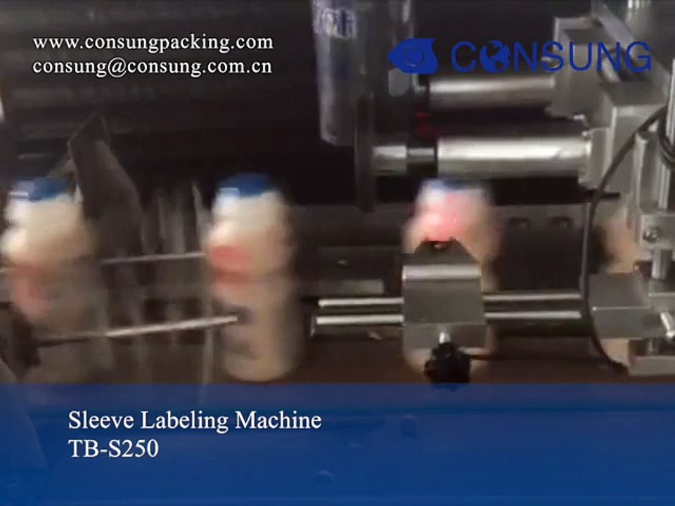 automatic shrink labeling machine for glass bottle