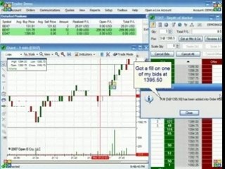 Scalping futures using DOM