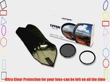 Tiffen 77mm Lens Kit includes Digital Ultra Clear Filter plus Circular Polarizer Filter and